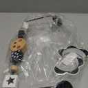 Baby Bouncer Toy Bar Compatible with Baby Bjorn Bouncer, Wooden Bouncer Toy Bar Attachment, Rotatable Sensory Toys Gifts for Babies (Black and White Flower)