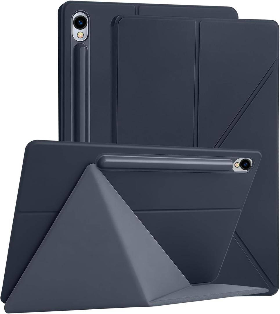 Magnetic Case for Samsung Galaxy Tab S10 FE/S9 FE 10.9" /S9 11" /S10 Lite (SM-X400/X520/X526B/X510/X516B/X710/X716B) Tablet with S-Pen Holder, Auto Wake/Sleep Smart Tablet Cover, Grey
