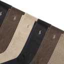 Polo Ralph Lauren Men's Classic Sport Performance Cotton Crew Socks 6 Pair Pack, Brown, Men's Shoe Size 6-12.5
