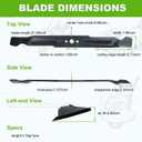 Z6 42 inch Zero Turn Mower Blades Replacement for EGO ZT4204L ZT4200L