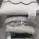 Intelligent Design Raina Duvet Set Metallic Print Geometric Style Embroidered Toss Pillows Modern Trendy All Season Comforter Cover Bedding-Set with Matching Sham, Twin/Twin XL, Grey/Silver 4 Piece