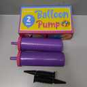 Balloon Pump Hand Held, Inflator Air Pump for Balloons - 2Way Dual Action, 2Pack: Friends can Help - Easy to Use, Sturdy Ballon Inflator Pump