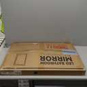 TETOTE 20 x 28 Bathroom LED Mirror Brushed Gold Metal Frame Frontlit & Backlit Vanity Mirror Anti-Fog Stepless Dimmable 3 Colors White/Warm/Natural Vanity with Lights Wall-Mounted