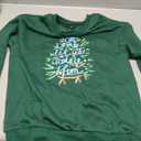 Merry Christmas Sweatshirt For Women Round Neck Ugly Sweater Holiday Party Xmas Graphic Tree Casual Fashion Pullover Ugly Christmas Sweater Women Funny (Green+M)