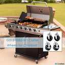 Grill Wheels for Charbroil Performance 463284022 463244819 463660021 463259023 Caster Wheels Caster Locking for Charbroil G350-0024-W2, G515-0082-W1 Grill Wheel for Charbroil Grill Wheels
