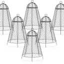 Boldworks Garden Cloches for Plants Chicken Wire Cages to Protect from Animals, Outdoor Extra Large Rustproof Thicker and Finer Mesh 12" x 20" Pack of 6