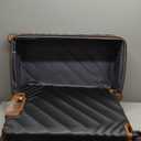 5 piece Luggage Set Expandable Suitcase 22x14x9 Airline Approved Carry on, ABS Hard Case Suitcases with Spinner Wheels, TSA Lock (Black)