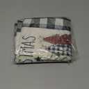 Artoid Mode Waterclor Buffalo Plaid Christmas Trees Merry Xmas Table Runner, Seasonal Winter Holiday Kitchen Dining Table Decoration for Indoor Outdoor Home Party Decor 13 x 90 Inch