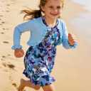 Toddler Girl Sleeveless Dresses and Long Sleeve Ruffle Cardigan 2 Piece Fall Outfits for 2-8T (5-6 Years, A3-butterfly 02)