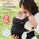 Momcozy Breathable Mesh Baby Carrier, Ergonomic and Lightweight Infant Carrier for 7-45lbs with Enhanced Lumbar Support, All Day Comfort for Hands-Free Parenting, Air Mesh-Black