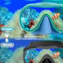 Seago 2 Pack Swim Goggles with Nose Cover, Goggles for Kids 6-14 Girls Boys Youth, Wide-Frame Swimming Goggles