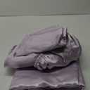 CozyLux Satin Sheets Queen Size - 4 Piece Taro Purple Bed Sheet Set with Silky Microfiber, 1 Deep Pocket Fitted Sheet, 1 Flat Sheet, and 2 Pillowcases - Smooth and Soft