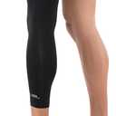 Copper Compression Leg Compression Sleeve - Copper Infused Knee Stabilizer Brace for Running, Meniscus Tear, ACL, MCL, Arthritis, Joint Pain Relief - Thigh & Calf Support for Men & Women (Medium, Black)