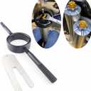 Universal Motorcycle Fork Spring Compressor Tool Kit  Works with Most Inverted (USD) Streetbike Forks, CNC Machined from Aircraft-Grade 6061 Aluminum