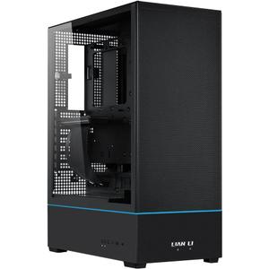 Lian Li SUP 01-45L Stand-Up Platform case- Independent Chamber Direct Cooling design-510mm PCIe 4.0 Riser Cable-Pre-Installed 3X 120mm Fans-Dual ARGB Strips-Supports 360mm/280mm AIO-Black (SUP01X.US)