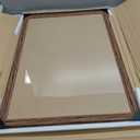 19x27 Wood Frame Brown, Rustic Natural 27x19in Woodgrain Picture Poster Frame, Modern Brown 19 x 27inch Gallery Wall Photo Frame with HD Plexiglass, Horizontal Vertical Wall Mounting Display 1pcs