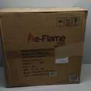 e-Flame USA Regal Freestanding Electric Fireplace Stove - 3-D Log and Fire Effect (Black)