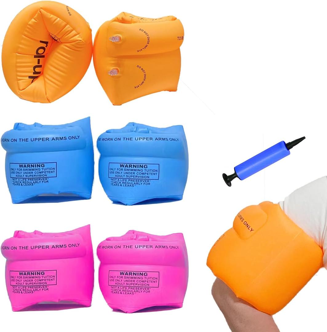 Inflatable Arm Floaties Swim Arm Bands Swimming Tube Floater for Adult Beach Water Float Party Swimming Pool