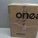 Oneach Boho Floor Lamp for Living Room with Remote & Dimmable Bulb, Farmhouse Floor Lamps with 3 Color Temperatures, Rattan Floor Lamp for Bedroom, Walnut