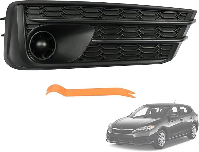Promrmr Right Passenger Side Fog Light Cover w/o Hole 57737FL00A Black Fit for Subaru Impreza 2020 2021 2022 2023 2.0L Front Bumper Fog Lamp Bezel