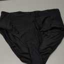 Tempt Me Women High Waisted Swimsuit Bikini Bottoms - Tummy Control Swim Bottom Full Coverage Bathing Suit with Pockets 2025 (Large, Black)