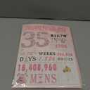 3 x 35th Birthday Card for Women, 35th Birthday Decoration, Sweet Funny 35 Year Old Birthday Gifts Idea, Greeting Cards for Wife Mother Aunt Daughter Friend Sister Mon Her, Jumbo Back In 1991 Pink