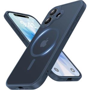 Faiono Magnetic for iPhone 17 Case [Full Camera Protection][Military-Grade Protection][Compatible with MagSafe] Shockproof Protective Slim Phone Case for iPhone 17, Midnight Blue