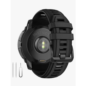 Watch Band for Garmin Instinct 3 Amoled 50mm/Instinct 3 Solar 50mm, 26mm Silicone Replacement Watch Strap