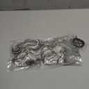 SARLA 2PCS Messy Hair Bun Hair Pieces Wavy Curly Synthetic Updo Fake Scrunchies Pony Tail for Women Dark Grey