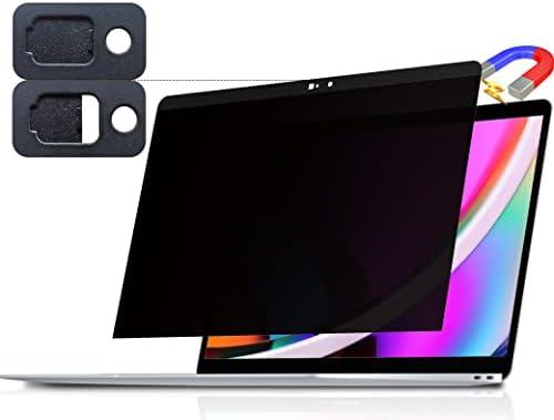 Peslv Magnetic Privacy Screen for Macbook Pro 13 Inch (2016-2022, M1, M2) / Macbook Air 13 in (2018-2021, M1), Removable Anti Blue Light Glare Filter for Mac 13In Laptop