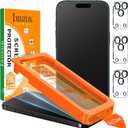 IMBZBK [Auto-Dust Removal] 3 Pack Matte Screen Protector for iPhone 17 Pro Max [Military Grade] Accessories, Case Friendly Film, 3 Tempered Glass Camera Lens Protector, Anti-Glare, Smooth as Silk