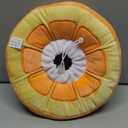 ANWA Adjustable Cat Cone Collar Soft, Cute Cat Donut Collar After Surgery, Kitten Recovery Cones to Stop Licking (Medium, Orange)