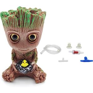 Aquarium Groot Air Bubble Stone Decorations with Air Stones and Tubing Kits Compatible for Small to Medium-Sized Aquariums