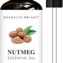 Brooklyn Botany Nutmeg Essential Oil - 100% Pure and Natural - Premium Grade with Dropper - for Aromatherapy and Diffuser - 1 Fl Oz