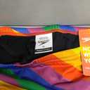 Speedo Powerflex Eco Speedo Men Rainbow sliced square Pride swim Brief Swimwear, 32