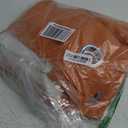 H.VERSAILTEX Primitive Linen Curtains 100% Blackout Curtain Drapes Burlap Fabric Curtains with White Thermal Insulated Liner, Grommet Top Drapes Living Room/Bedroom (2 Panels, 42 x 45 Inch, orange)