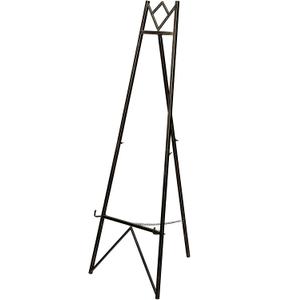 58 Inch Iron Adjustable Arts & Crafts Easels,Metal Easel Stand with Chain Support for Mirror,Floor Easels for Display Wedding Sign(Bronze)