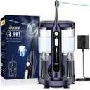 3 in 1 Rechargeable Flossing Toothbrush for Teeth/Adults,500ML Large Tank