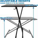 DJ Table Stand Audio Mixer Stand Portable Booth - 35" x 17.3" Versatile DJ Booth Stand for Piano, Laptops, Controllers, Midi Keyboards, and Audio Mixers, Mixer Pioneer DJ Controller Equipment