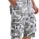 BEST SOUTH Men's Long Cargo Shorts Casual Below Knee 13 Inches Capri Shorts Relaxed Fit with Pockets Size 42