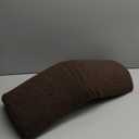 Sintuff Recliner Leg Rest Cushion Sofa Footrest Pillow with Cover Half Moon Bolster Pillow Under Knee Pillow for Sleeping On Back Alleviating Pain, 19.7 x 8 x 3.5 Inch (Coffee)