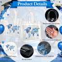 Shinylin 24 Pcs Blue Graduation Plastic Gift Bags with Handles PVC Reusable Treat Bags Goody Candy Snack Treat Gift Tote Bag for Graduation Party Favor