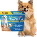 Dr Buzby's Small ToeGrips for Dogs - Instant Traction on Wood/Hardwood Floors - Anti Slip Relief - Grippers for Senior Dogs - Stop Sliding Instantly - Rubber Nails for Paws - 1 Pack (20 Grips)