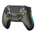 IWGAME Wireless Controller for PS-5/PC, Gamepad Built-in Mic with 2 Back Buttons Support Remap/Combo Functions, Hall Effect Trigger&Joysticks, Motion Control, 3.5mm Headphone Jack, Cool RGB LightGrey)
