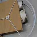 large lamp shades set of 2 .Flax Plant Pattern Drum floor lamp shade replacementtable lamp shade,flower lamp shade.Spider Fitter13 "Top x 13" Bottom x 10 "High,Need To Assemble