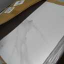 DEXDE Peel and Stick Floor Tile White Marble Waterproof 2FTx2FT 20 PC