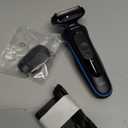 Braun Electric Shaver for Men, Series 5 5118s, Waterproof, Wet & Dry Shave, Turbo Shaving Mode, Foil Shaver with Precision Trimmer, Battery Powered, 50 Minute Battery Runtime (4 Piece Set, Blue)