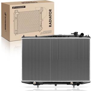 A-Premium Engine Coolant Radiator Assembly w/Transmission Oil Cooler - Compatible with Nissan Models - Frontier 1998-2004 2006-2008 2011-2015 2.4L, Frontier 1999-2004 3.3L, Xterra 2000-2004 2.4L 3.3L