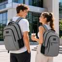 MATEIN Travel Laptop Backpack, 15.6 Inch College School Computer Bag, Grey