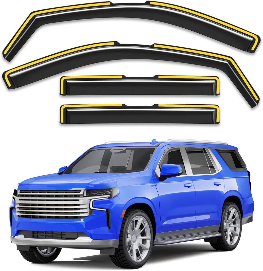 Window Rain Guards for Chevy Tahoe/Cadillac Escalade/GMC Yukon 2021-2026